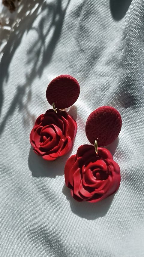 Boucles d’oreilles ROSALIA - roses chic & ultra légères