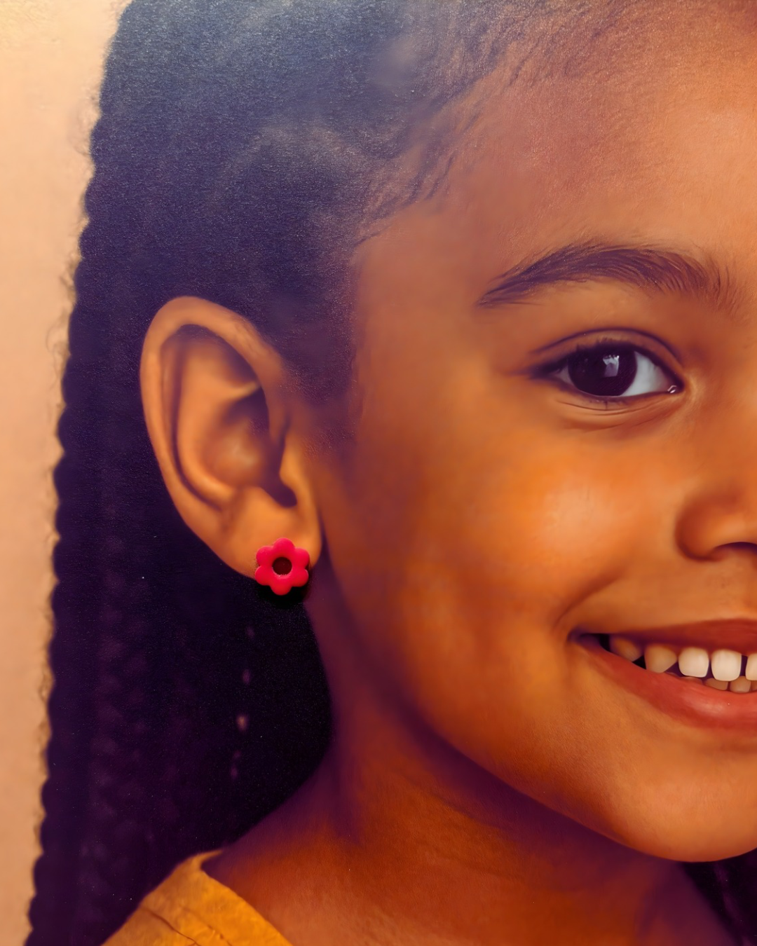 Boucles d’oreilles enfant Poppy – fleurs & ultra légères