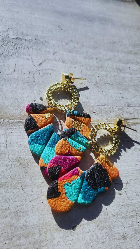 Boucles d’oreilles JANET - graphiques, chic & ultra légères