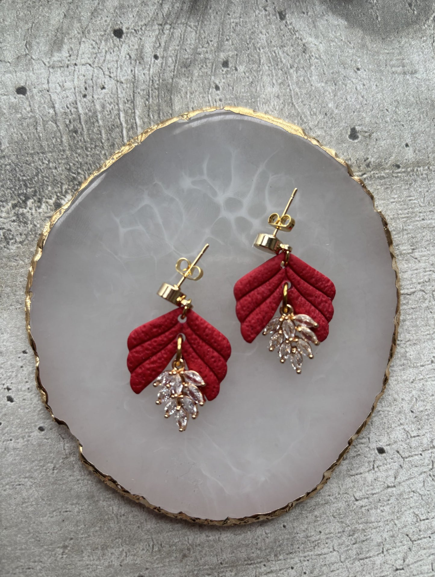 Boucles d’oreilles DIANA - élégance végétale & éclat subtil - Les Trésors de Cia