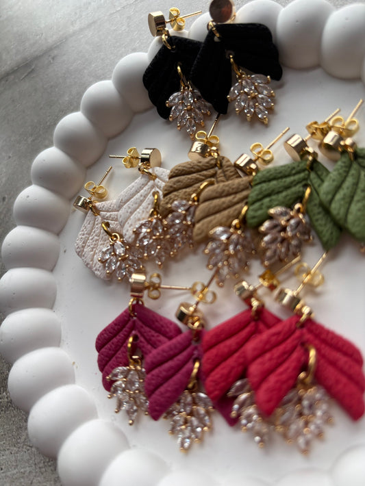 Boucles d’oreilles DIANA - élégance végétale & éclat subtil