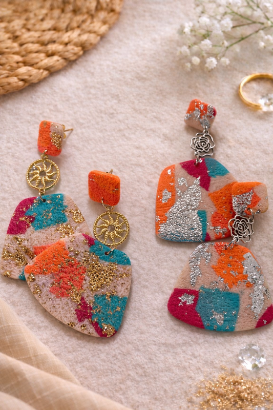 Boucles d’oreilles Whitney Les Trésors de Cia, colorées, légères, en style chic, parfaites pour un look élégant.