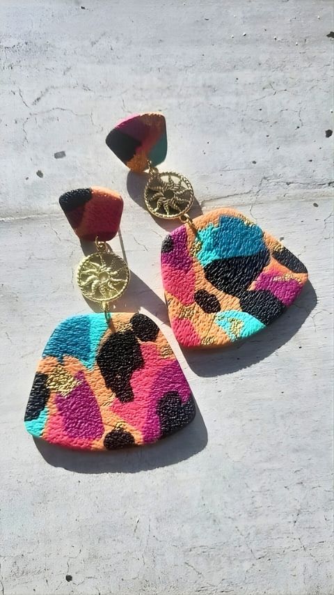 Boucles d’oreilles WHITNEY  | chic coloré & ultra légères