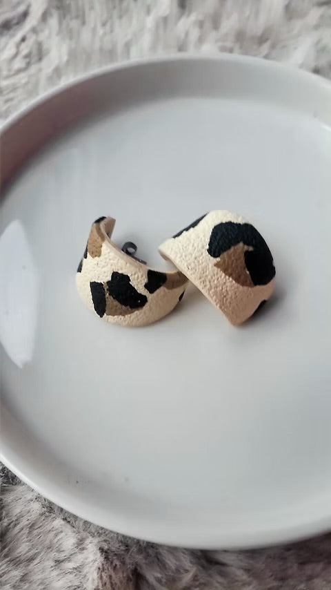 Boucles d’oreilles – léopard chic & ultra légères