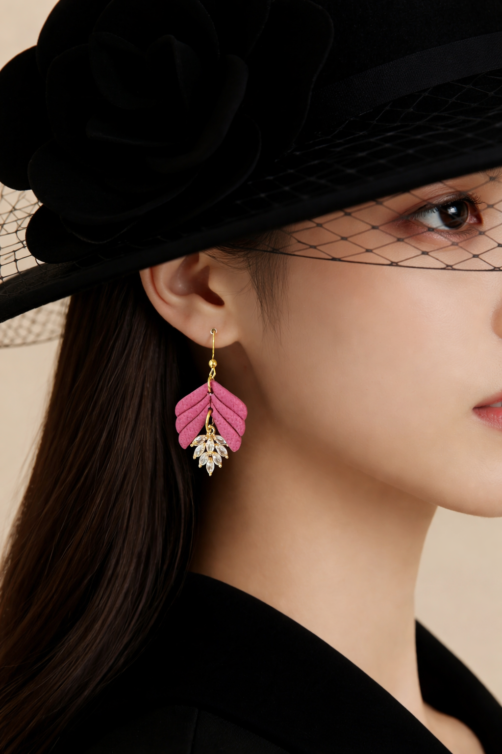 Boucles d’oreilles DIANA - élégance végétale & éclat subtil - Les Trésors de Cia
