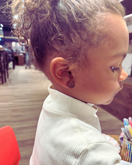 Boucles d’oreilles enfant Ballon – minimalistes & ultra légères - Les Trésors de Cia