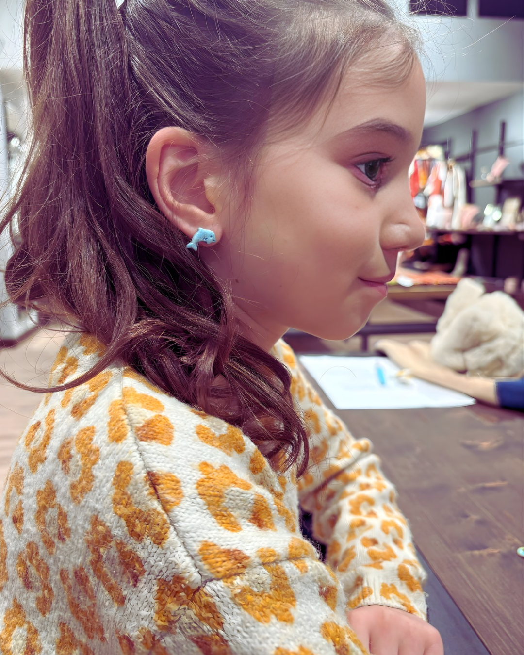 Boucles d’oreilles enfant Dolly – marines & ultra légères